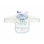 Imagen de Babero Manga Larga Impermeable Con Bolsillo Arty Blue
