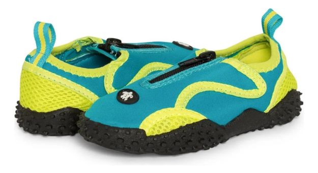 Imagen de Zapatos Accesorios Playa Tela Goma Antideslizante Tuga - turquesa/lima - 3/4