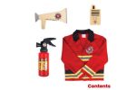 Imagen de Disfraz de bombero con accesorios de madera Bigjigs