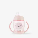 Imagen de Vaso entrenamiento con asas 200ml Carita Feliz - Rosa