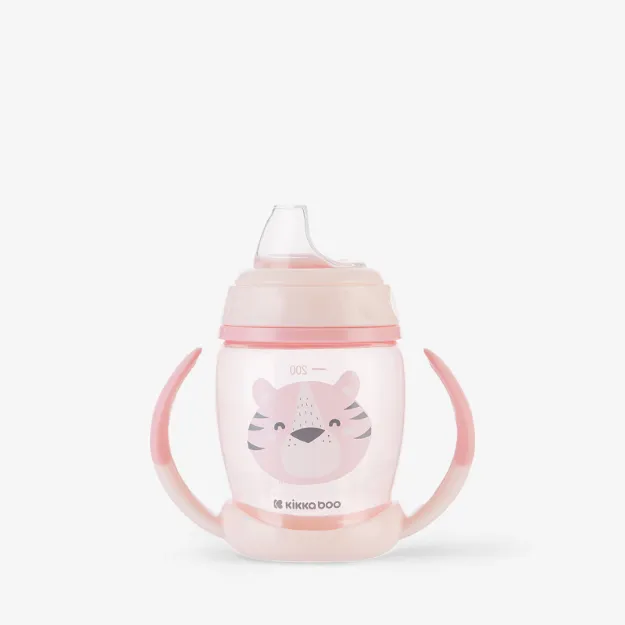 Imagen de Vaso entrenamiento con asas 200ml Carita Feliz - Rosa