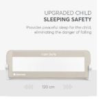 Imagen de Baranda de cama Rebatible Beige 150cm