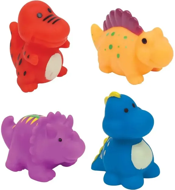 Imagen de Pack x4 Dinosaurios goma para el agua